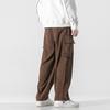 Autumn Casual Men's Pants Korean Version Corduroy Solid Color Overalls Street Wide-leg Pants Trend Large Size All-match Pants