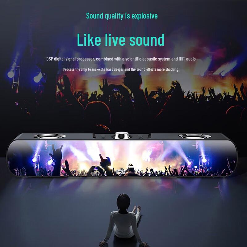 Suoai SH16 Desktop Bluetooth Soundbar with Subwoofer