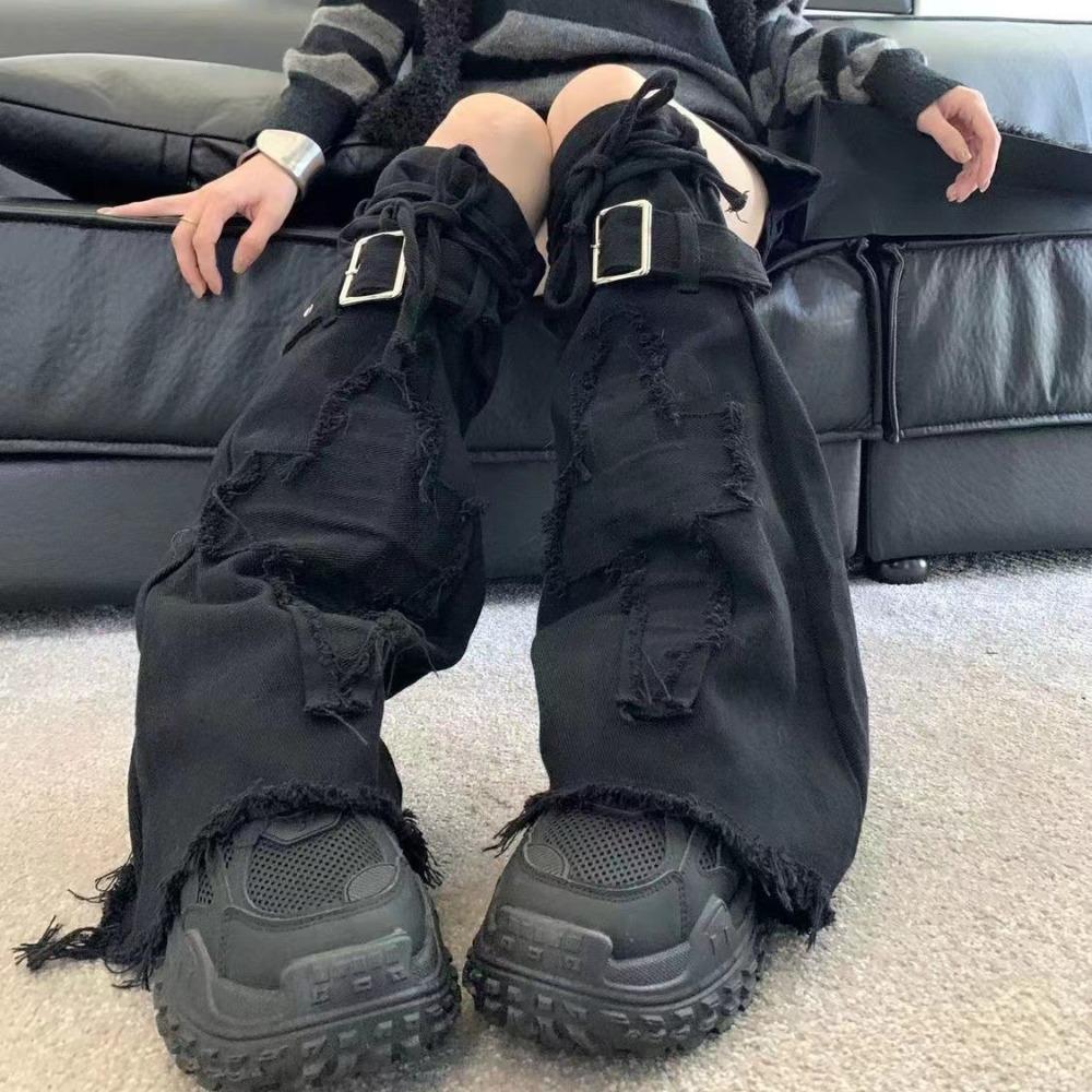 Punk Leg Warmer Harajuku Calf Gaiters Socks Women Leg Sleeve