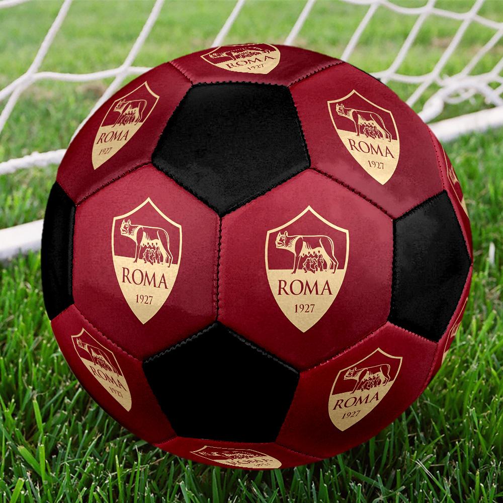 Associazione Sportiva Roma Soccer Ball Colorful All Ages Machine Stitched PVC Competition Ready Durable High-Bounce.SIZE5