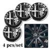 4Pcs Car Emblem Wheel Hub Center Cap Sticker Rim Badge Cover For Alfa Romeo GT 147 159 166 156 Giulietta Mito 8C Stelvio VolanteNO0