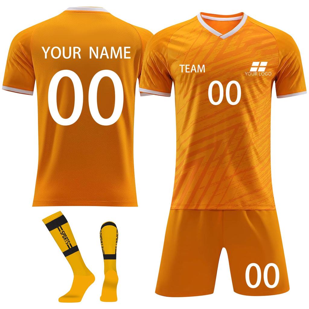 Personalised Shirts Kit Mens Girls With Name Number Custom Football Jerseys For Boys Training Suit