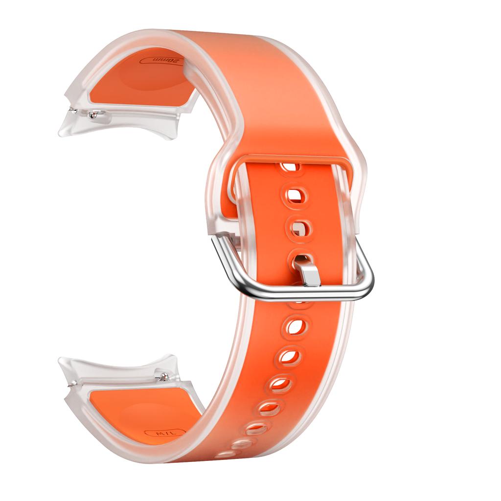 Ремешок силиконовый спортивный No Gaps 20 мм для Samsung Galaxy Watch 7 6 5 Pro 4 44 мм FE 40 мм Band Watch6 Classic 47 мм 43 мм Аксессуары