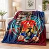 Yamal Printed Flannel Blanket Warm Comfort Bed Throw For Indoor Home Decoration