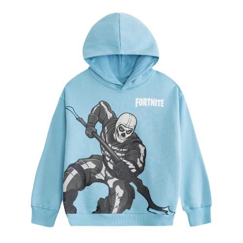 Fortnite Childrens/Kids Skull Trooper Logo Hoodie