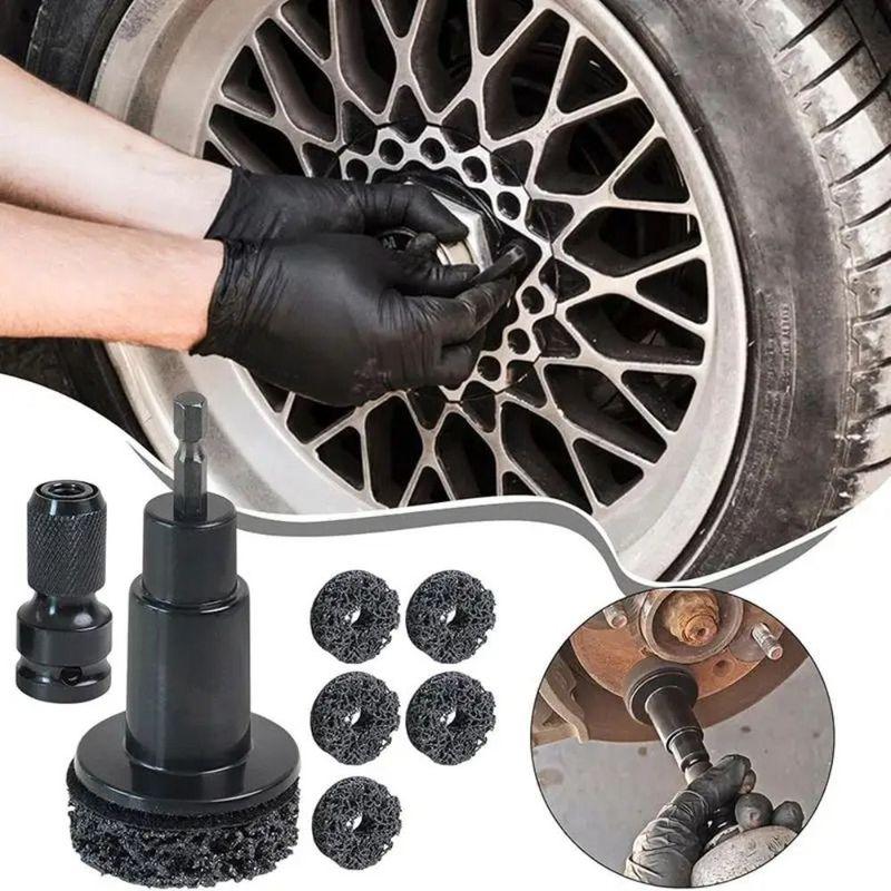 Hardened Plastic Model Hub Shaft Brake Disc Grinding Head Design Rust Removal Function Rust Removal Tool Maintenance Function