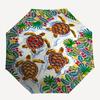 1pc Turtles Leaves Automatic Folding Umbrella, 8-Rib Durable Iron Frame, Compact Travel Umbrella for Women & Men 078