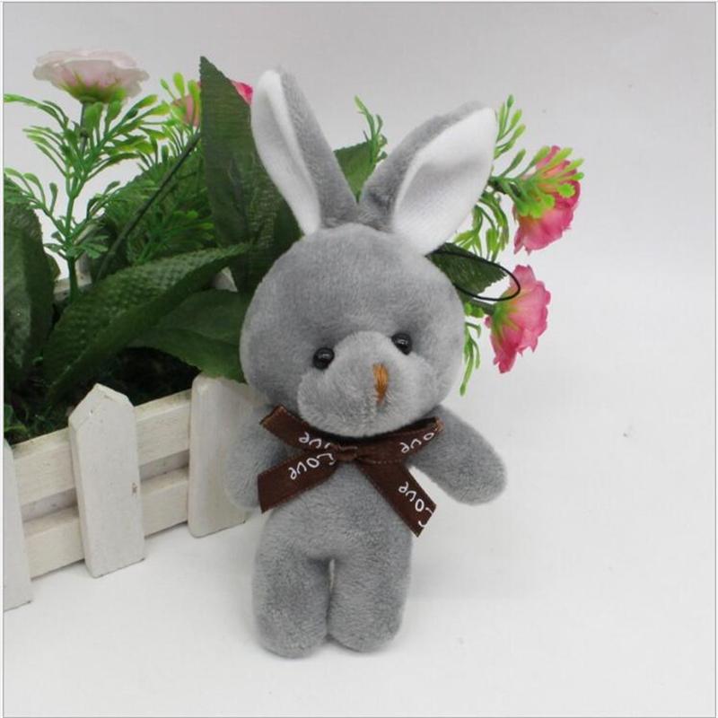 Милая игрушка кролик с галстуком-бабочкой, рождественский подарок, мягкая кукла для девочек, мальчиков и детей, 12 см, праздничный подарок