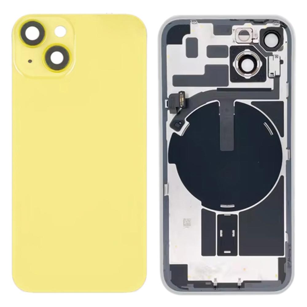 Для iPhone 14 Крышка корпуса аккумулятора+Крышка объектива камеры+Кронштейн+Кабель порта беспроводной зарядки
