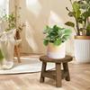 Mini Size Mini Wooden Stool Round Flower Display Stand Decorative Bonsai Rack  Living Room