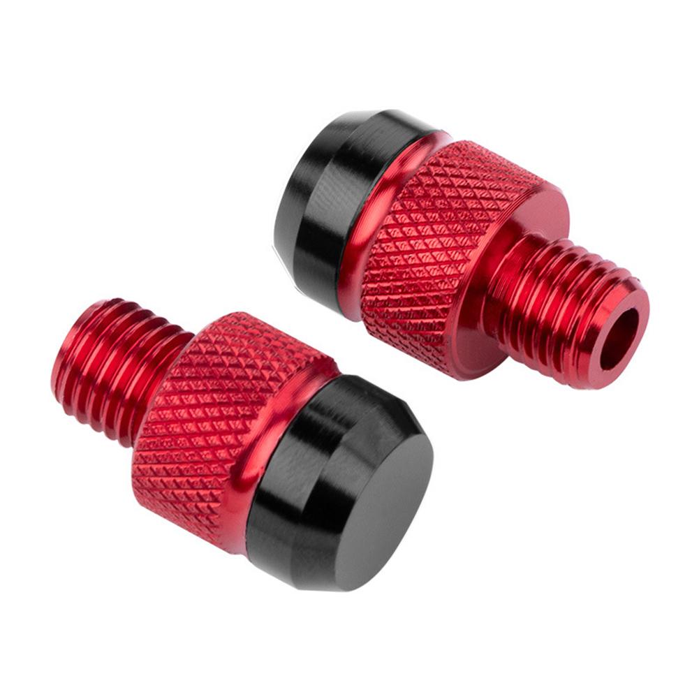 2Pcs M10 CNC Aluminum Motorcycle Rear View Mirror Hole Plugs Screws Rearview Mirror Anti-Rust Holder