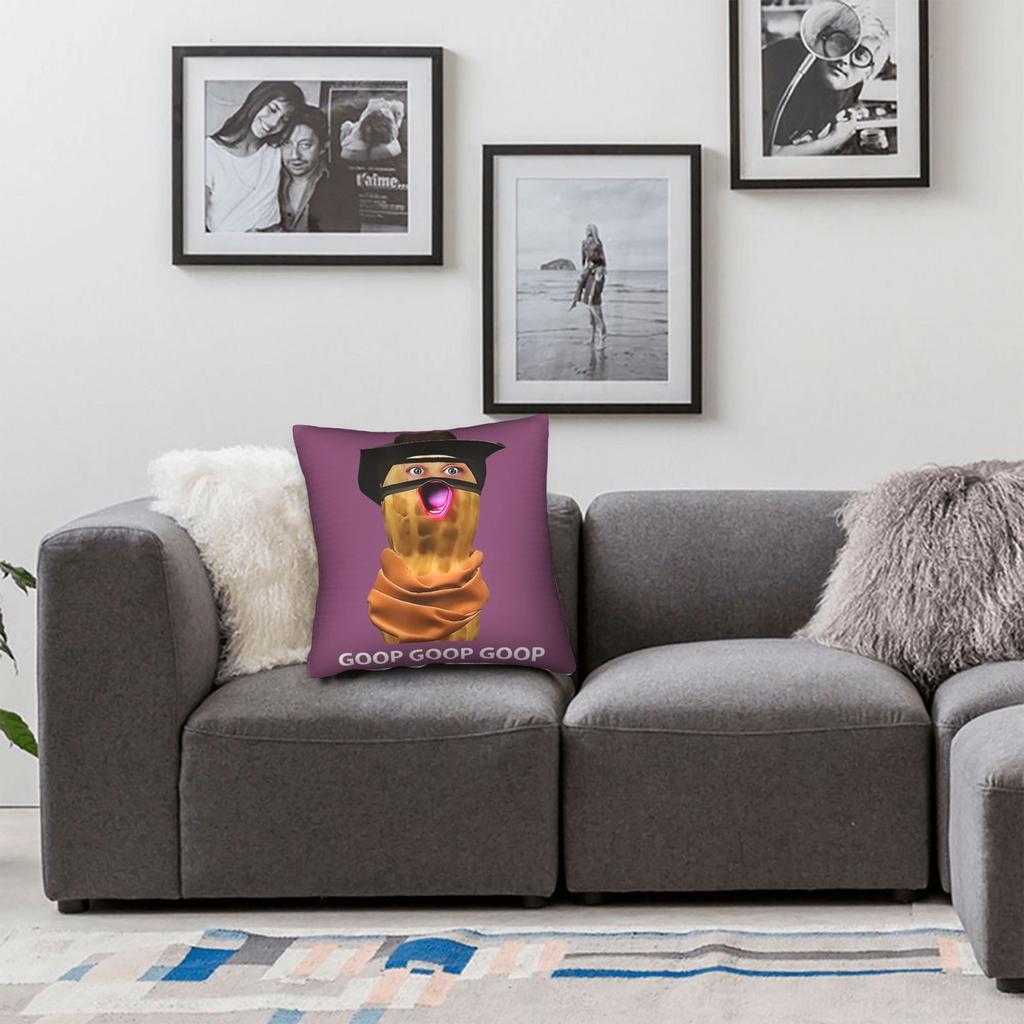 Funny The Burnt Peanut GOOP Bungulator Pillow Case Funny Pillow Cover Graphic Pillowcases For Living Room Chair