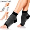 1 пара компрессионных рукавов для голеностопа, бандаж для голеностопа, поддержка стопы, компрессионные носки для поддержки голеностопа при подошвенном фасциите, растяжении