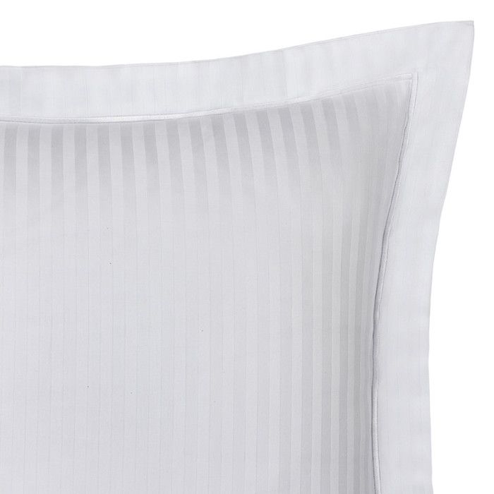 Taie d'oreiller "Prestige" 100% Satin de coton Peigné avec fines rayures / 120 fils /cm² Coton Pur - 65x65