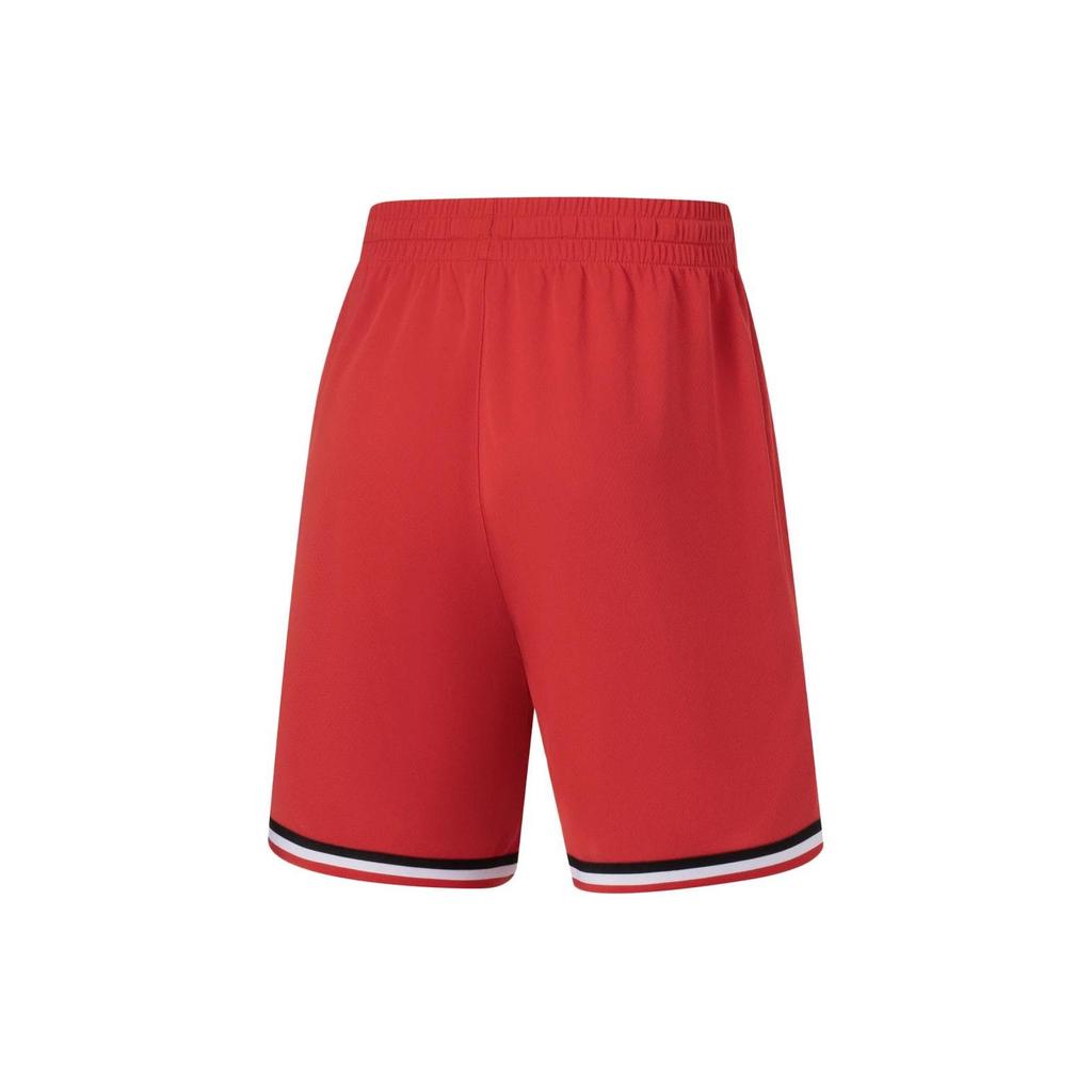 Баскетбольный костюм Li Ning Sports с логотипом и влагоотводящим принтом для соревнований, мужская спортивная одежда, красный AATT001-2