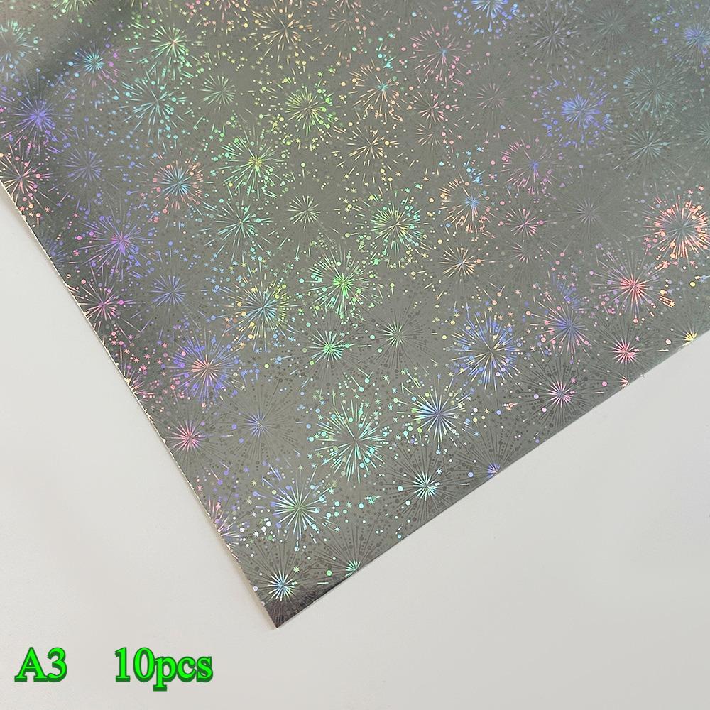Лазерная бумага-вспышка Трансграничная горячая распродажаЦветная толстаяЛазерная бумага Золото СереброКартон Крафт-бумага Алюминиевая фольга ПЭТ Зеркальная бумага