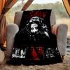 Saw Movie Flannel Blanket Soft Warm All-Season Throw, Design for Camping, Car Travel, Hiking Sofa, Bed, Office Perfect Gift for Parties