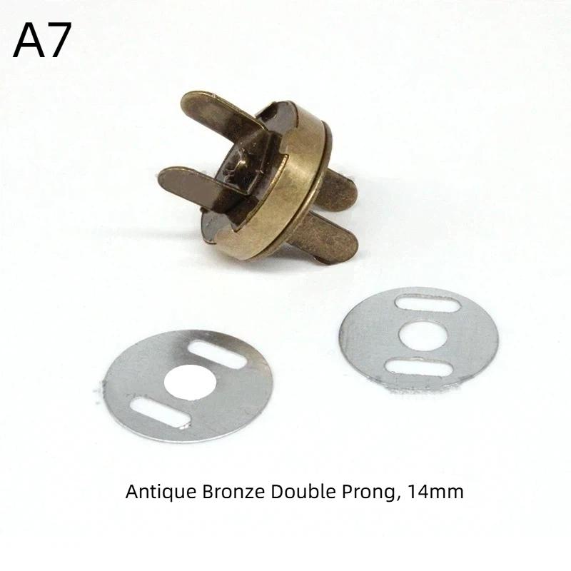 Magnetic Snap Fasteners Clasps 1 Set 14/18MM Easy to Use Buttons for DIY Handbag Purse Keychain Craft Accessories