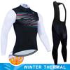 2025 Men Winter Thermal Fleece Cycling Jersey Set MTB Bike Uniform Warm Clothes Maillot Ropa Ciclismo Long Sleeve Clothing