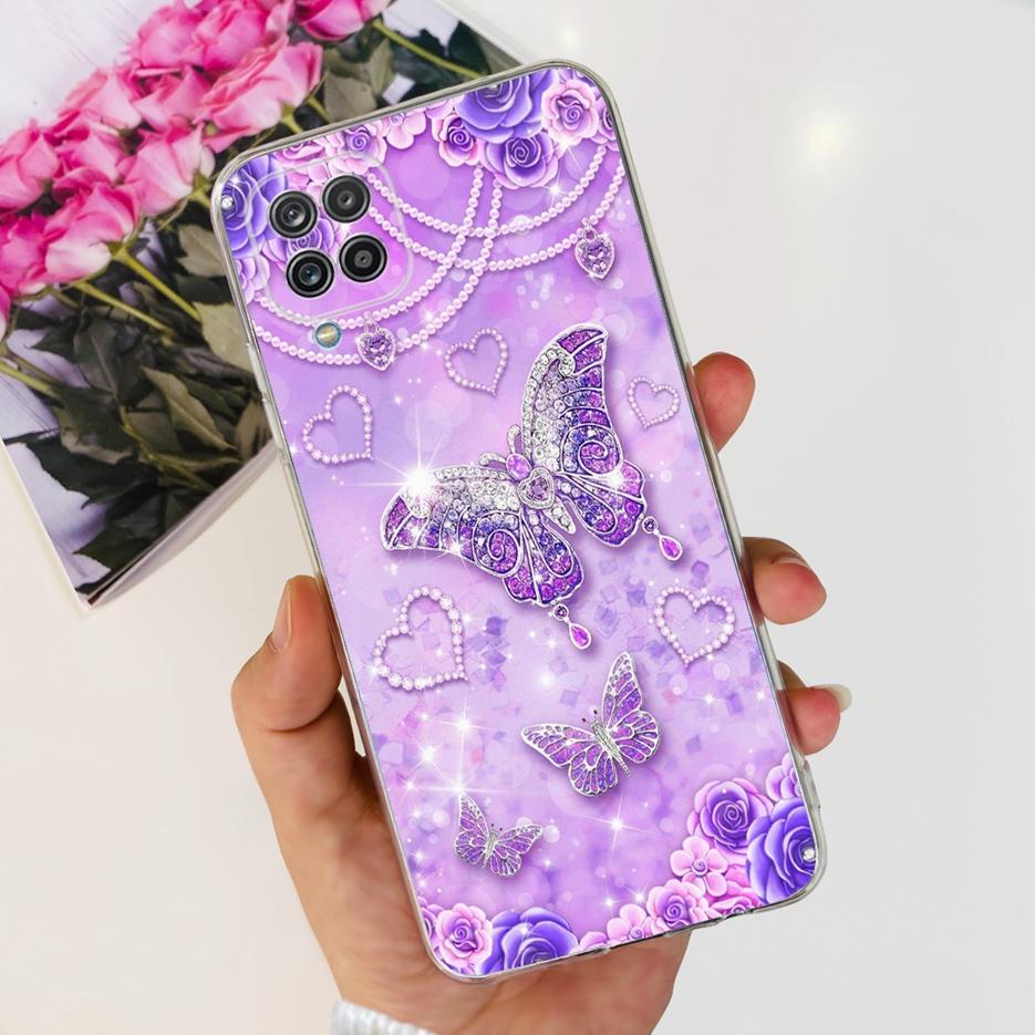 Чехол для Samsung Galaxy A12 F12 M12 Модный Расписной Чехол Прозрачные Силиконовые Чехлы для Телефона Для Samsung A12 M 12 Galaxy M12 Мягкие Fundas