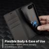EUCAGR Роскошный флип-чехол-кошелек из углеродного волокна и ПУ-кожи для iPhone 17E/17 Pro Max с крышкой для слота для карт для iPhone17 17 Air 17Pro