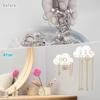 NiHome 2-Pack Cloud Shape Wall-Mounted Hanging Jewelry Organizers for Necklaces, Bracelets, Earrings, Hair Ties, No-Drill Space-Saving Racks for