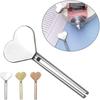 2Pcs Love/Round Shape Dispenser Tube Squeezer Durable Tube Press Clamp Lazy Tube Roller Key  Travel