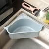 Multifunctional Corner Sink Drain Rack Shelf Suction Cup Sink Strainer Drain Basket Bowl Sponge Holder Kitchen Organizer Storage