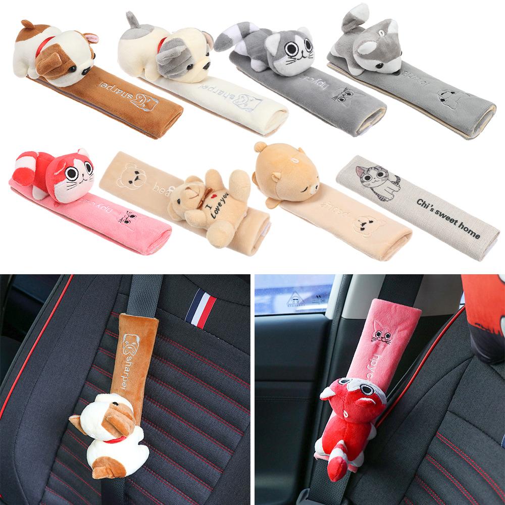 Hot General Model Flannel Shoulder Guard Safety Belt Protector Cartoon Shoulder Strap Car