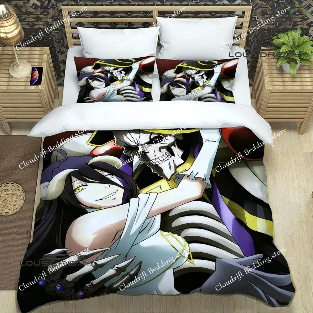 Overlord cartoon printed printed Bedding Sets exquisite bed supplies set duvet cover bed comforter set bedding birthday gift026