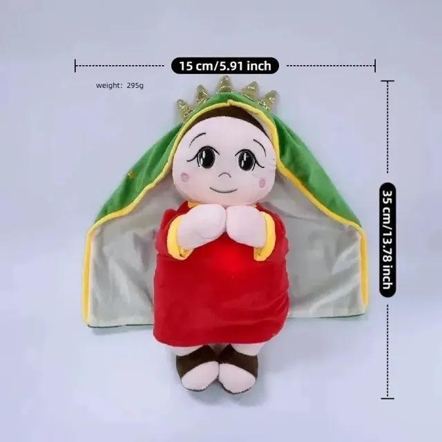 Breathing Plush Doll that soothes babies to sleep glows with breathing music