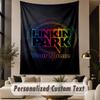 Custom Text Tapestry Linkin Park Print Wall Tapestry Indoor Living Room Wall Decor