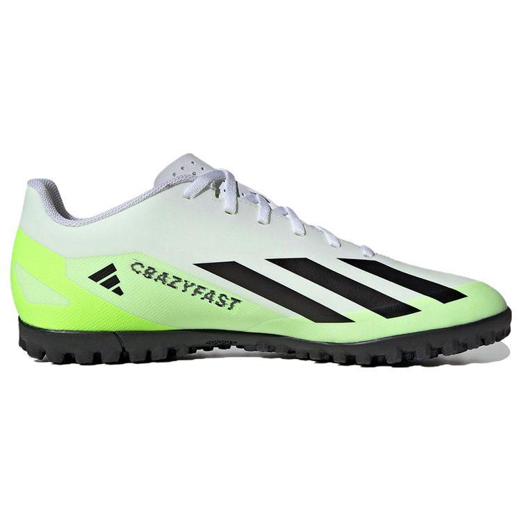 adidas Футбольные бутсы X Crazyfast.4 TF Turf из искусственной кожи PU, унисекс, черные, белые, зеленые, IE1583