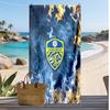 Пляжное полотенце с принтом футбольного клуба Leeds United, большое, мягкое, быстросохнущее, для пляжа, кемпинга, плавания