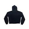 Mens Oversized Hooded Sweatshirt With Eagle Letter Embroidery Washed Vintage Streetwear Cotton Pullover