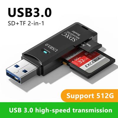 USB 3.0 Картридер 2 в 1 USB 2.0 на SD Micro SD TF Адаптер для карт памяти для Mac PC Ноутбуков Аксессуары Флеш-накопитель Картридер