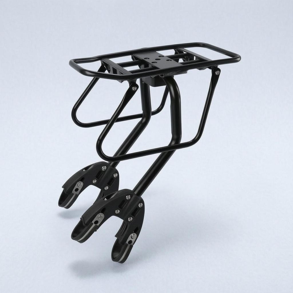 Rear Rack with Side Guard Rails Universal Bike Luggage Carrier Heavy-Duty
