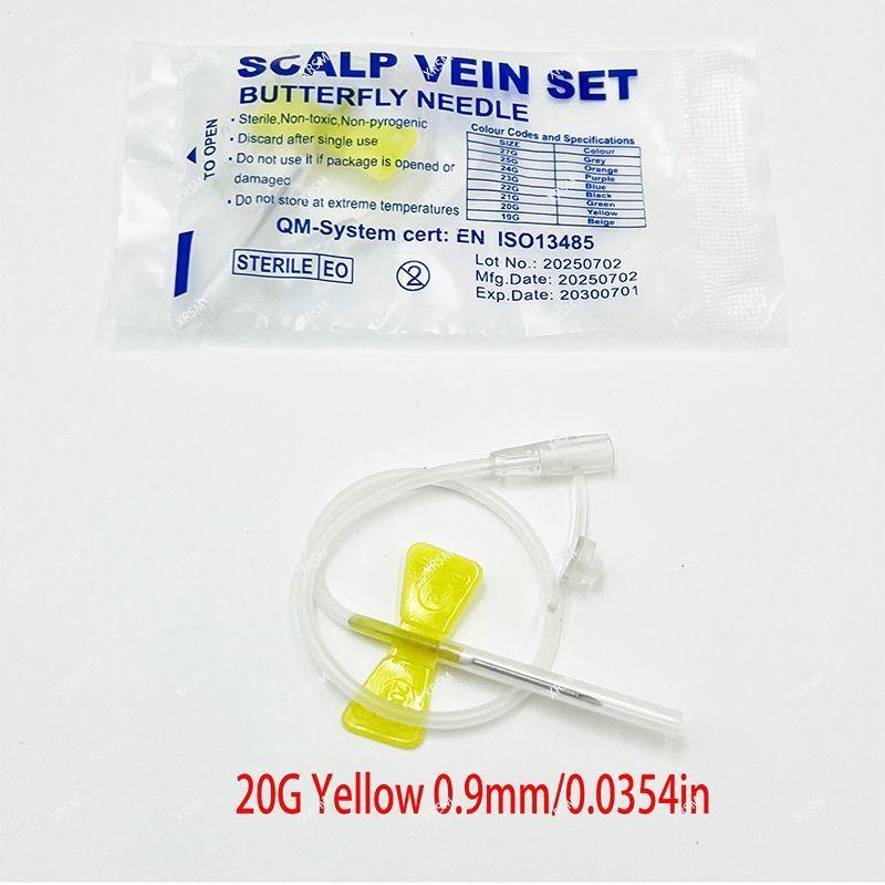Animal Double Winged Butterfly Infusion Needle Disposable Straight Mouth Pet Venous Blood Collection Infusion Needle