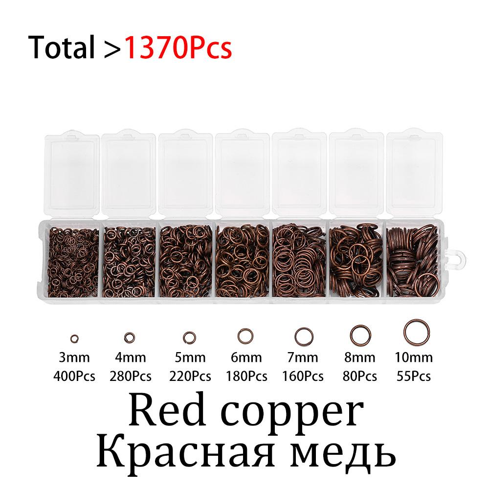 1 Коробка Набор для изготовления украшений Смешанный металл Колечки-соединители Разомкнутые колечки Коннекторы Для DIY Набора для изготовления украшений Фурнитура Аксессуары Расходные материалы
