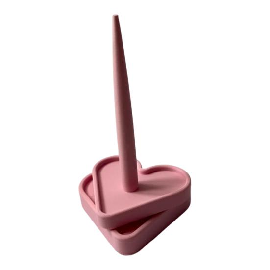 Вращающийся держатель пряжи Yousheng Love Heart, 3D-печатная основа в форме сердца, диспенсер для клубков пряжи, подставка, органайзер для хранения, аксессуары для вязания крючком