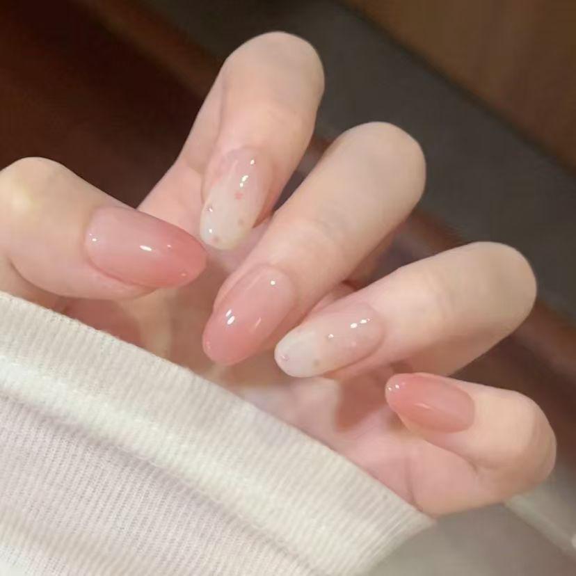 Готические Красные и Черные Градиентные Ручной Работы Длинные Накладные Ногти