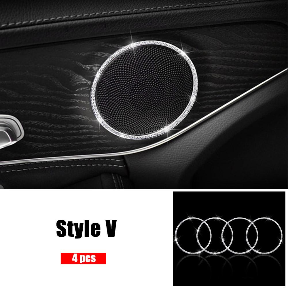 Для Mercedes Benz GLC 253 2015-украшение центральной консоли, ремонт, украшение в виде кольца с кристаллами и бриллиантами, внутренние молдинги