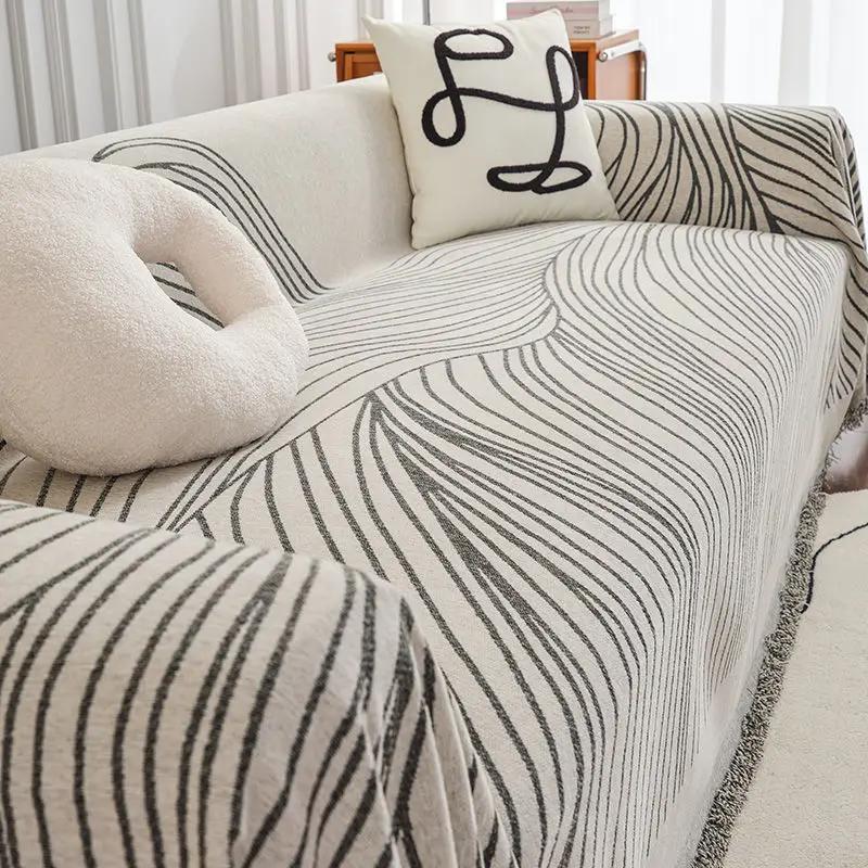 Новый Чехол на Подушку Дивана Одеяло Защита от Царапин Кошек Внешняя Торговля Шенилл Покрывало для Дивана Ткань Универсальный Четыре Сезона