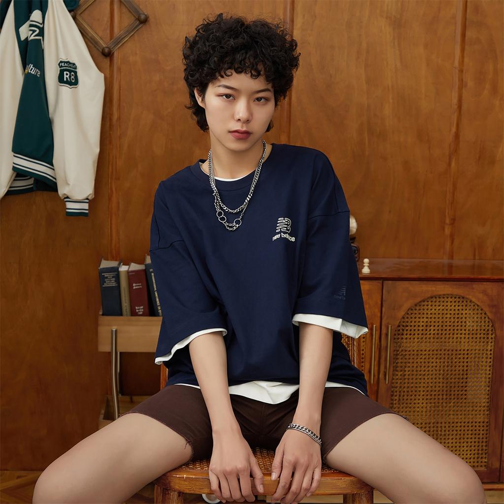 New Balance x NAIJEL T-Shirt Asia Sizing 'Navy' Unisex 5ED26131-NV