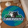 Timberwolves Logo Round mat, Anti-slip Circle Carpet Chair rug For livingroom,Bedroom, doormat home decor Gift Christmas Gifts