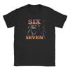 Vintage T-Shirt Summer 67 Six Seven Bootleg Meme Leisure T-Shirts Cotton Tee Shirt for Men's Awesome Design Short Sleeve Tops