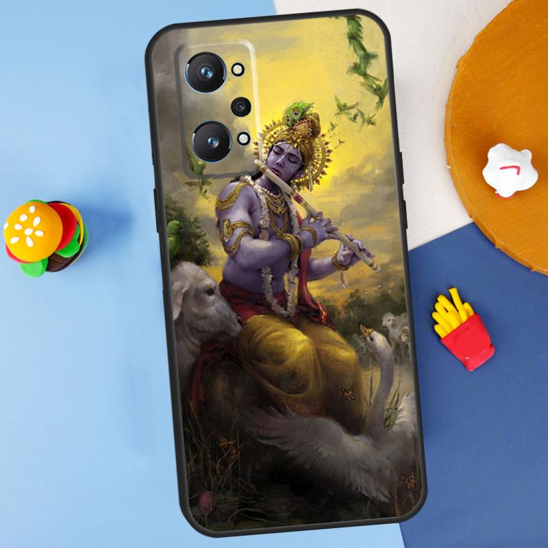 Indian God Lord Krishna For Realme GT7 Pro GT 6T 6 5 C67 C61 C55 C53 C51 C21Y C25S C75 10 11 12 13 14 Pro Plus Case
