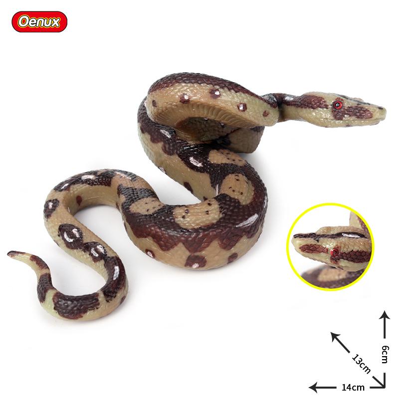 Oenux Симуляция Лес Дикие Змеи Животные Модель Дикая Кобра Гремучая Змея Питон Фигурки Экшн Сувенир для Вечеринки Декор Детская Игрушка Подарок