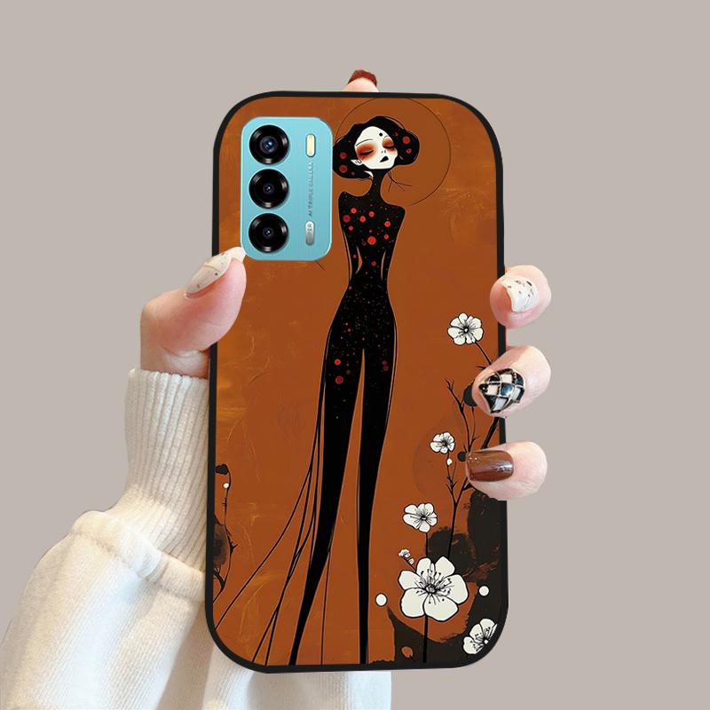 Для ZTE Blade V40 Vita Модный Чехол 8045 Мягкая Силиконовая Задняя Крышка Для ZTE Blade A72 Чехол A 72 4G Телефон Защитный Fundas Para