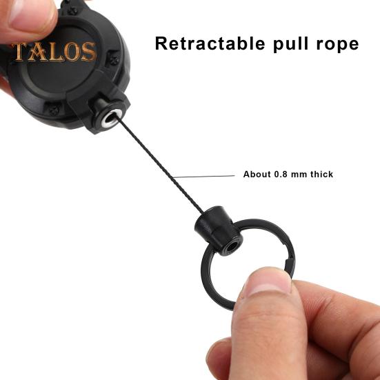 2 шт. прочный выдвижной брелок для ключей держатель значка многофункциональный инструмент карабин зажим ключи значки тактическая катушка удостоверения личности с выдвижным шнуром